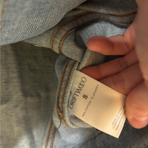 DRIFTWOOD Pink Embroidered Denim Vest - Picture 5 of 5